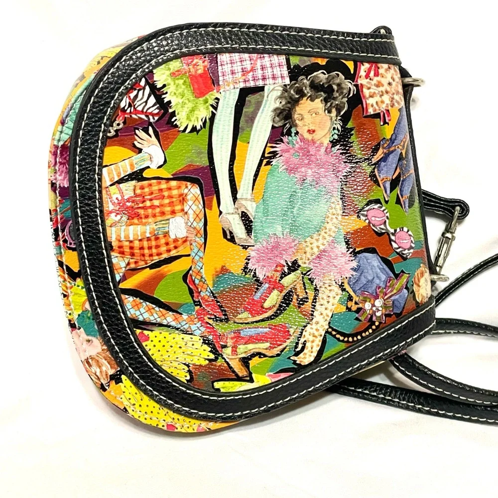 Sydney Love Unique Printed Design Faux Pebbled  Leather Small Crossbody - Picture 2 of 12